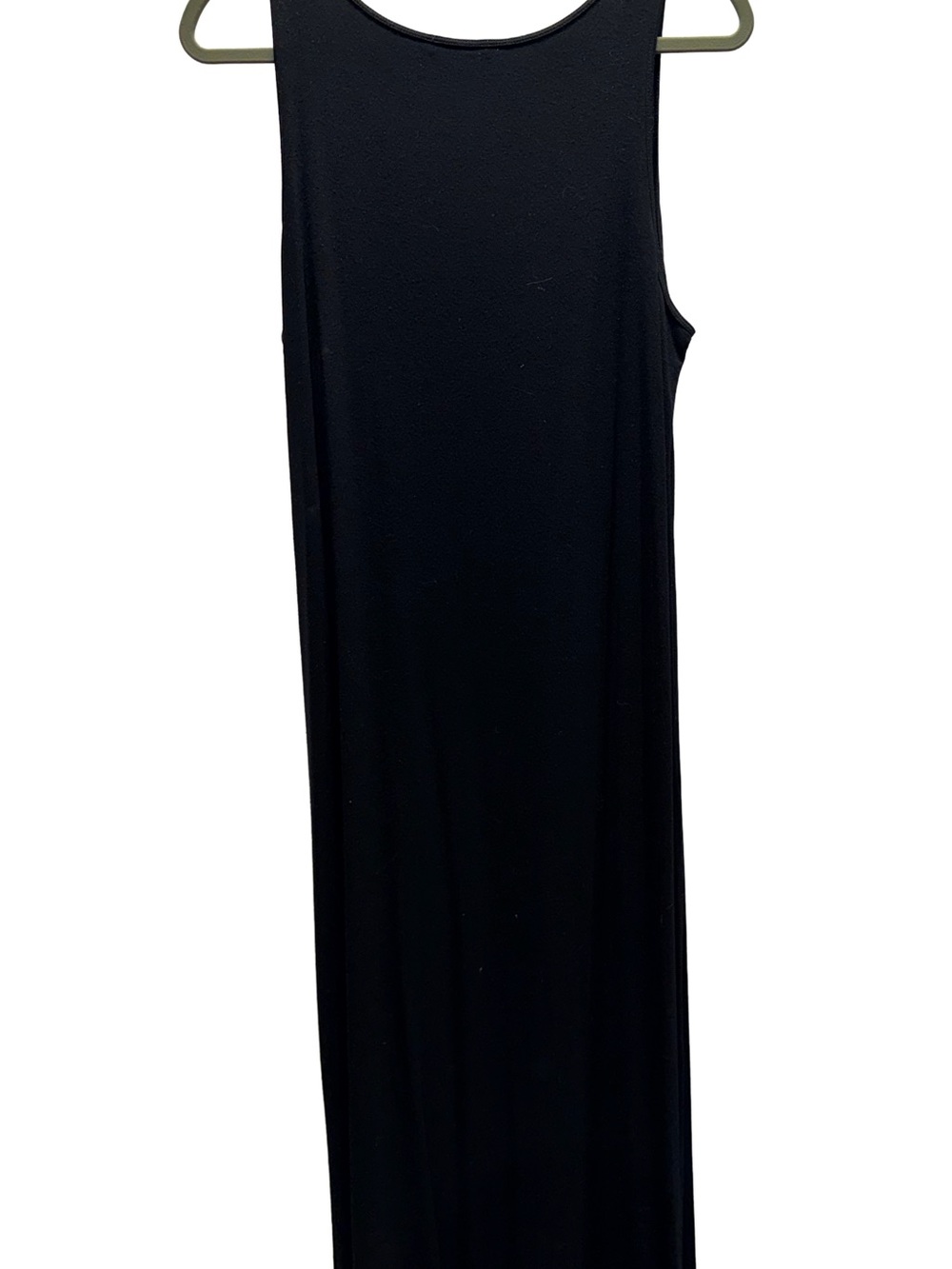 Eileen Fisher Black Tank Knit Dress Scoop Neck- Medium